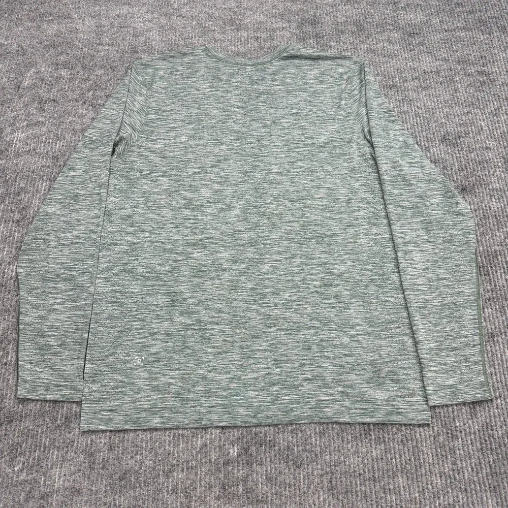 Lululemon Metal Vent Tech Long Sleeve Shirt Mens L Heathered Green Gym Athletic